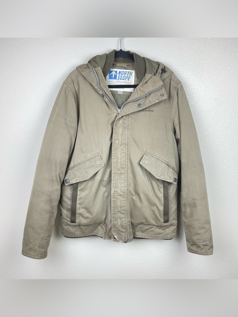 Eddie Bauer Men's Medium WeatherEdge North Slope Goose Down Puffer Jacket Coat